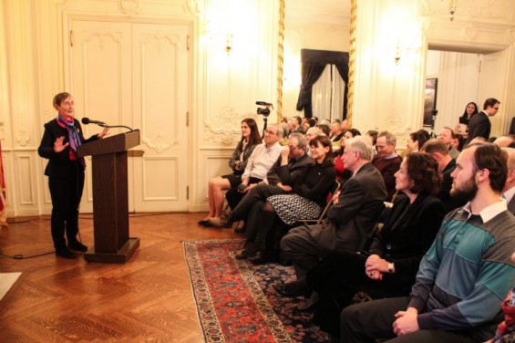 Mary Lefkowitz at the Celebration of the Classics at the Greek Consulate in Boston