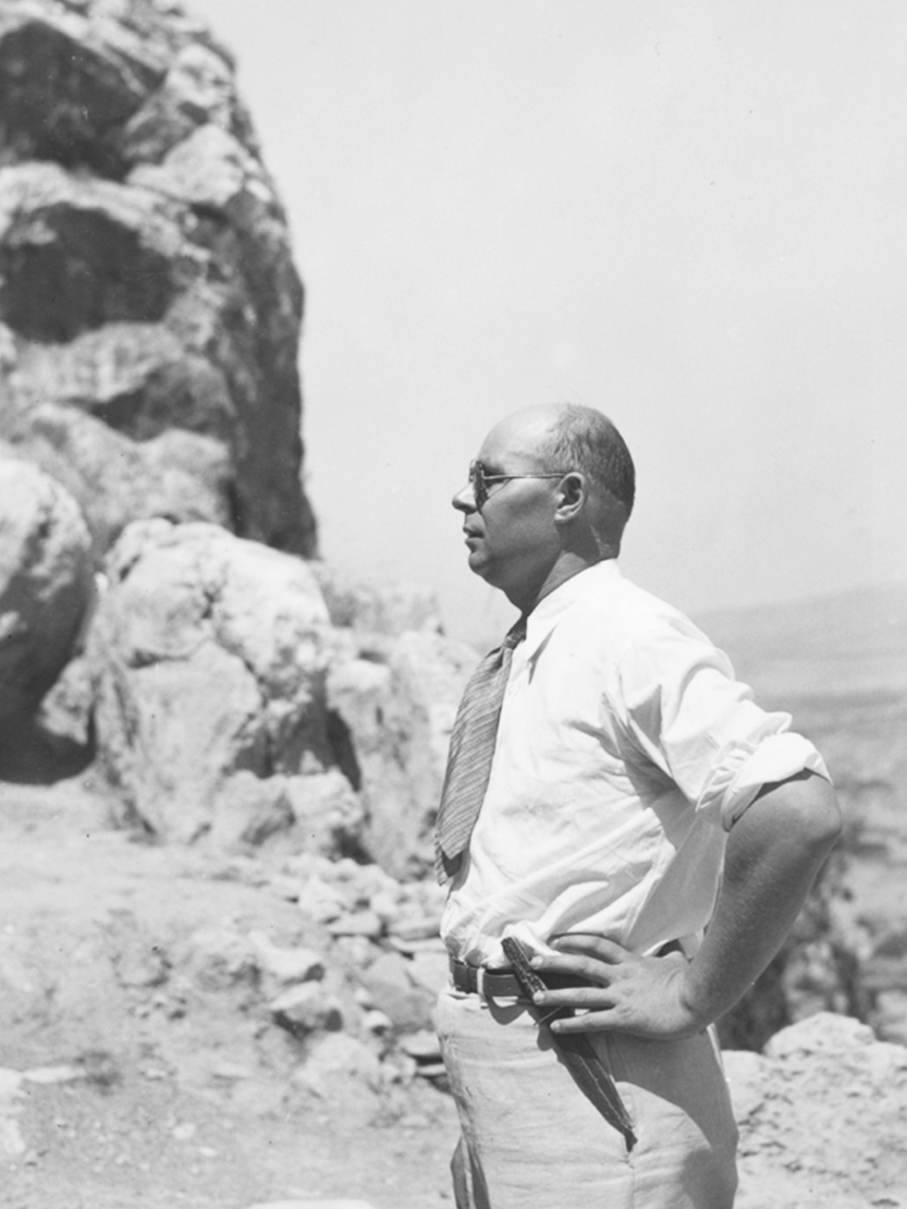 Oscar Broneer on the North Slope of the Acropolis, ca. 1930s