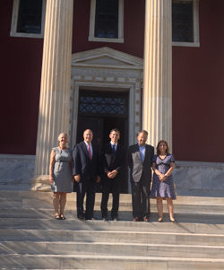 Distinguised Guests from the Carnegie Council at the Gennadius Library