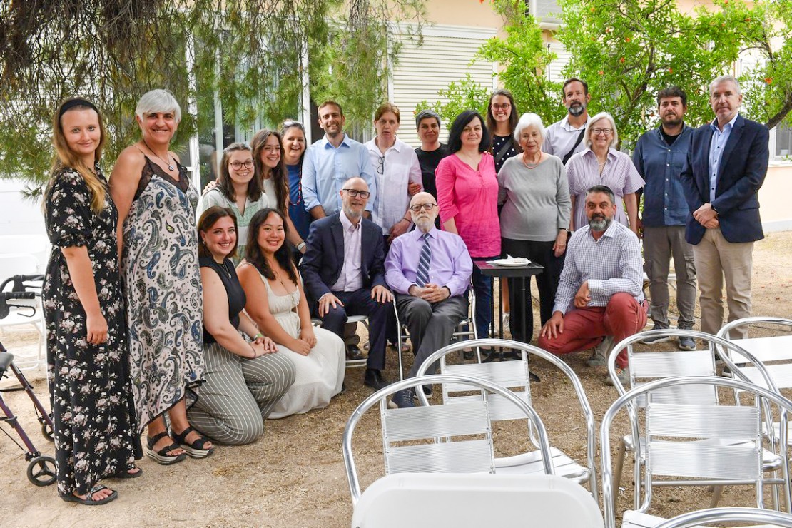 Charles K. Williams II, honored with the gold medal of the municipality of Corinth