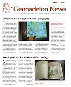 Gennadeion Newsletter for Spring 2011 Now Online