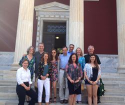 President and Vice-President of Haverford College Visit the Gennadius Library