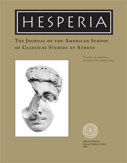 Hesperia Volume 78:4, 2009 Available