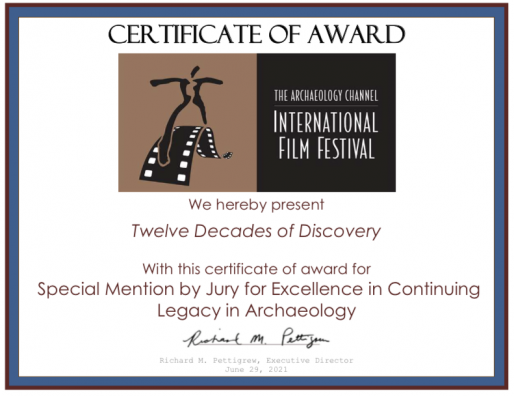 American School Short Film Wins Award from The Archaeology Channel