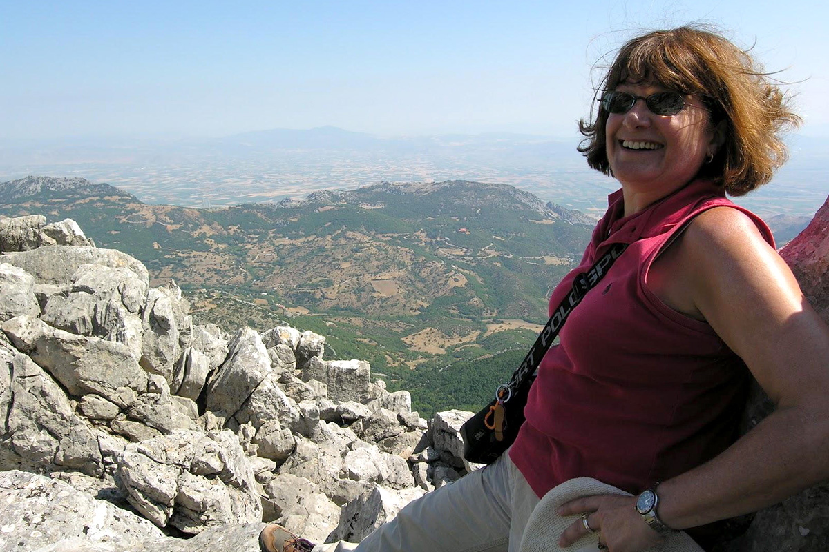 Barbara Tsakirgis at Mount Helikon